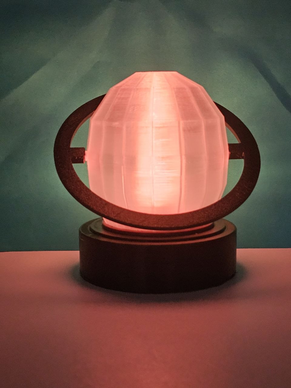 ORBIT-01 Faceted Orbit Lamp — magnetic base