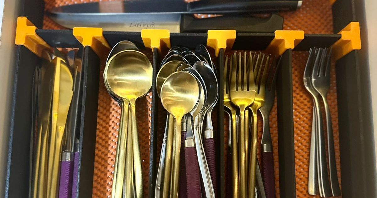 Organizador para cajón de cocina