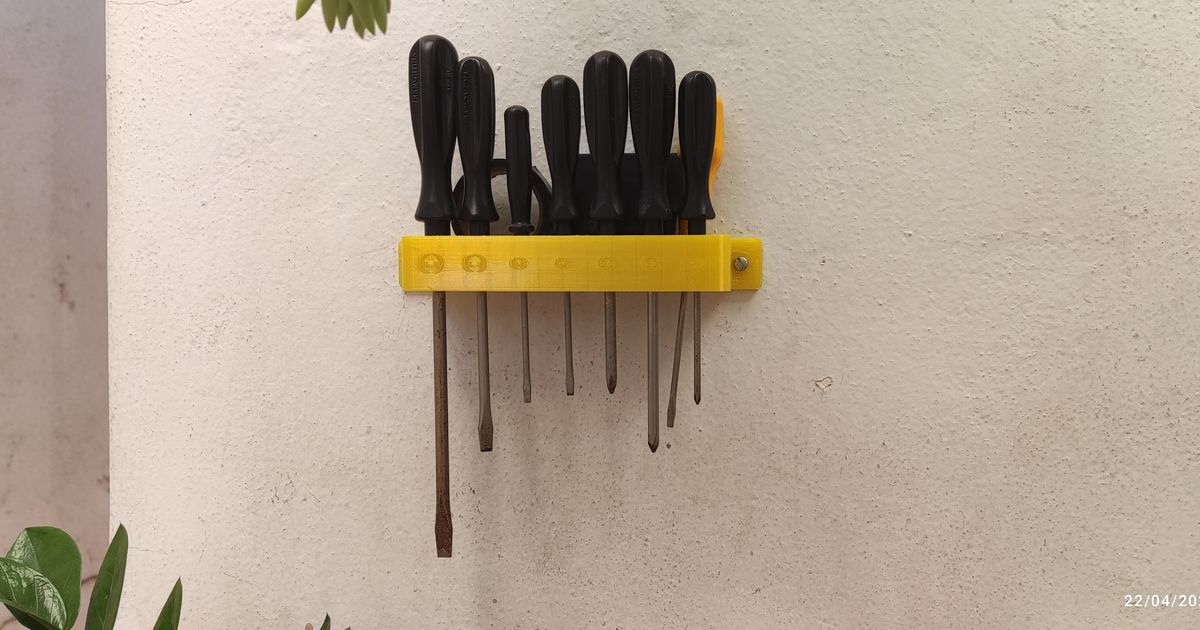 Soporte de pared para destornillador