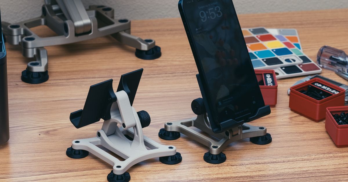 Soporte para móvil estilo industrial