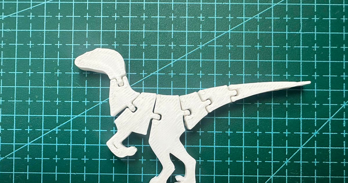 Velociraptor flexible articulado